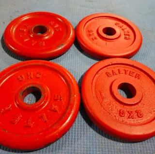 Salter Discos de Pesas 2kg (4 unidades)