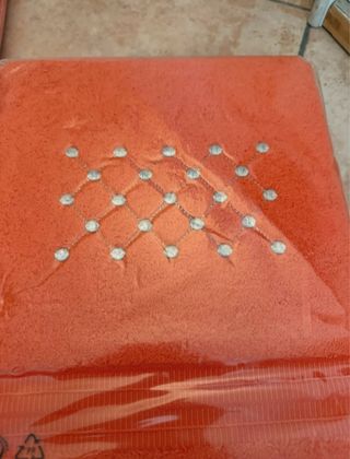 Set Asciugamani Arancio 100% Cotone