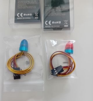 Luci Led Blu Rosso Simulazione Auto Rc Polizia