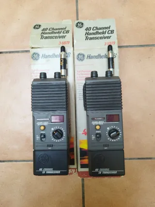 2 Walkie talkie CB Vintage GE 40 Canales