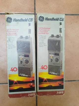 2 Walkie talkie CB Vintage GE 40 Canales