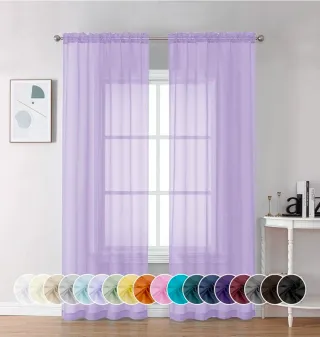 Cortinas color lila a estrenar