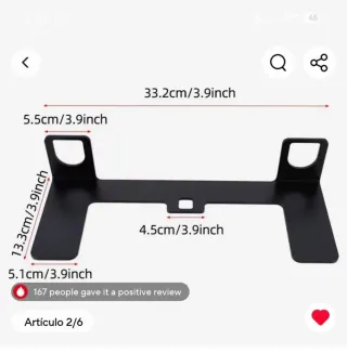 2 Soportes Coches sin Isofix