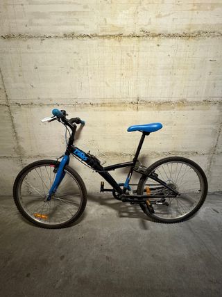 Bicicletta B'Twin Original 3 24 Nera/Blu