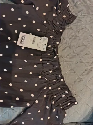 Abitino donna pois nero/bianco taglia XS