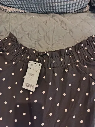 Abitino donna pois nero/bianco taglia XS