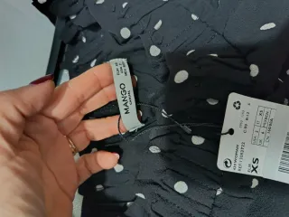 Abitino donna pois nero/bianco taglia XS