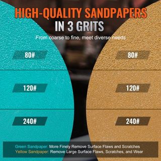 Mini Air Sander, 2.5/5.1/7.6 cm Lijadora Orbital Aleatoria de Aire, Lijadora Neumática Mini de Alta Velocidad 15000r/min para Trabajo de Carrocería, Kit de Lijadora Alimentada por Aire de 58PCS co...