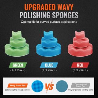 Mini Air Sander, 2.5/5.1/7.6 cm Lijadora Orbital Aleatoria de Aire, Lijadora Neumática Mini de Alta Velocidad 15000r/min para Trabajo de Carrocería, Kit de Lijadora Alimentada por Aire de 58PCS co...