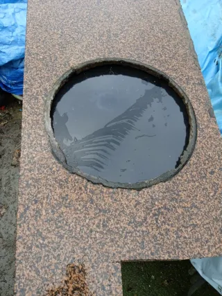 Encimera de granito con hueco para fregadero