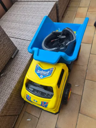 Camión de Juguete Grande Amarillo y Azul