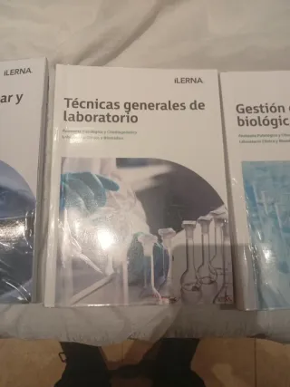 Lote de 4 libros del ciclo formativo de anatomía