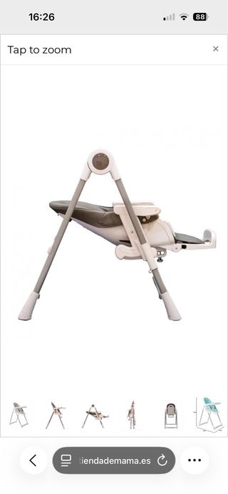 Trona Goldbaby gris como nueva