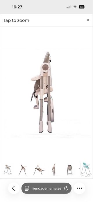 Trona Goldbaby gris como nueva