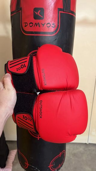 Saco de boxeo DOMYOS TB-580-2 Guantes posibles
