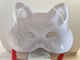 Máscara Kitsune Blanca