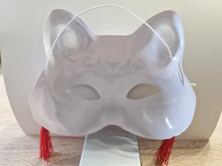 Máscara Kitsune Blanca