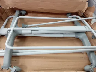 Cuna de bebé colecho gris lionelo