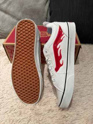 Zapatillas Vans Flame White Talla 45.5