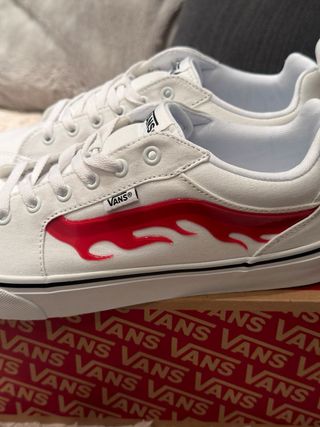 Zapatillas Vans Flame White Talla 45.5