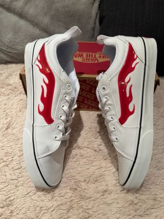 Zapatillas Vans Flame White Talla 45.5