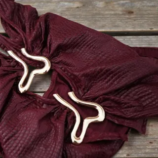 Top Y2K Halter Rojo/Negro Talla Única