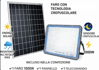 Faro Solare 1000W Crepuscolare