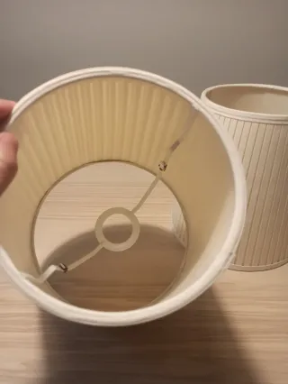 Pantallas de lámpara beige (2 unidades)