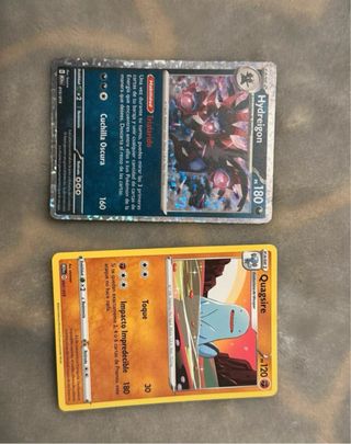 Cartas Pokémon Hydreigon y Quagsire