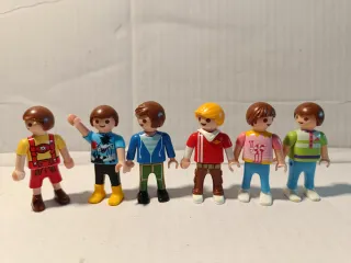 Lote 6 Figuras Niños Playmobil