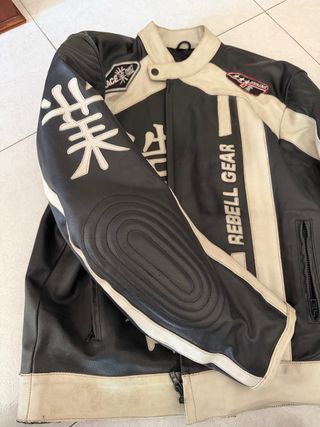 Chaqueta Cuero Moto Talla XL