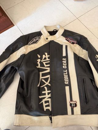 Chaqueta Cuero Moto Talla XL