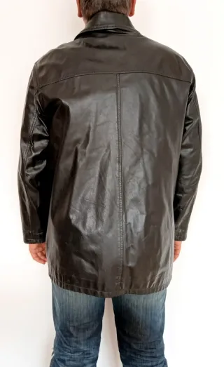 Chaqueta cuero auténtico talla L Medidas indicadas