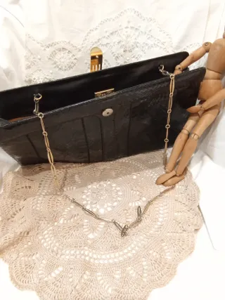 Bolso vintage piel serpiente