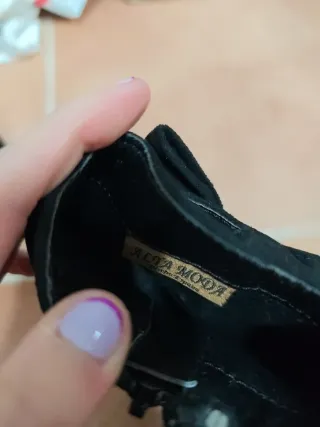 Botines tacón negros mujer talla 36