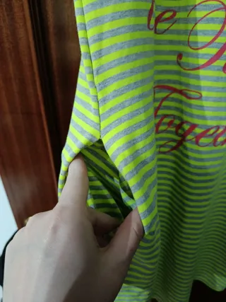 Vestido rayas verde y rosa Let's Spend Time Togeth