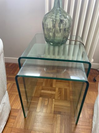 Juego de 3 mesas auxiliares apilables