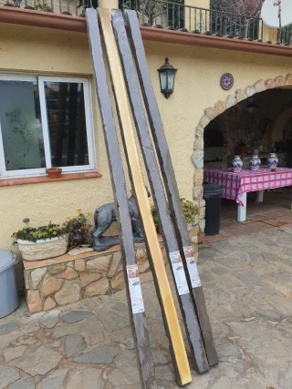 4 Vigas imitación madera