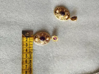 Pendientes con Amatistas y Perlas