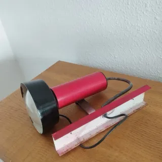 Aplique vintage roja y negra