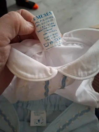 Conjunto Ropa Bebé Blanco y Azul