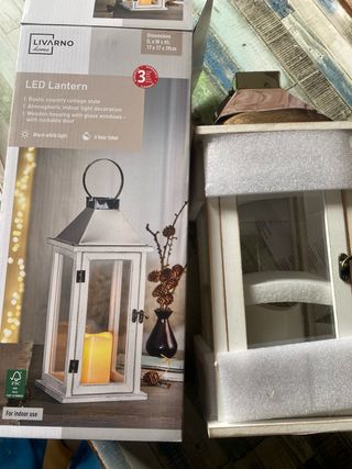 Farol LED Livarno Home estilo rústico