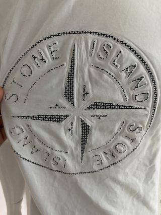 Camiseta Stone Island Blanca Talla L