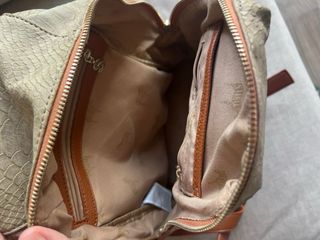 Mochila Desigual Beige Textura Reptil marrón