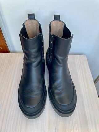 Botines Unisa Piel Negro Talla 41