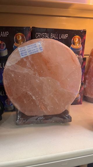 Lámpara Sal Himalaya 4-5kg Buda Madera
