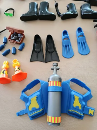 Lote figuras y Accesorios Geyperman Action Man