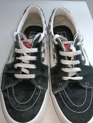 Zapatillas Vans Checkerboard Negras y blancas