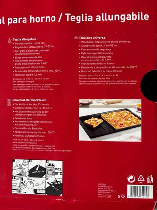 Teglia allungabile Zenker cm 37-52