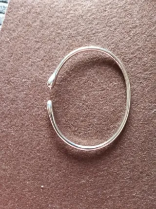 Esclava avierta Plata 925 Abierta modelo gota ,